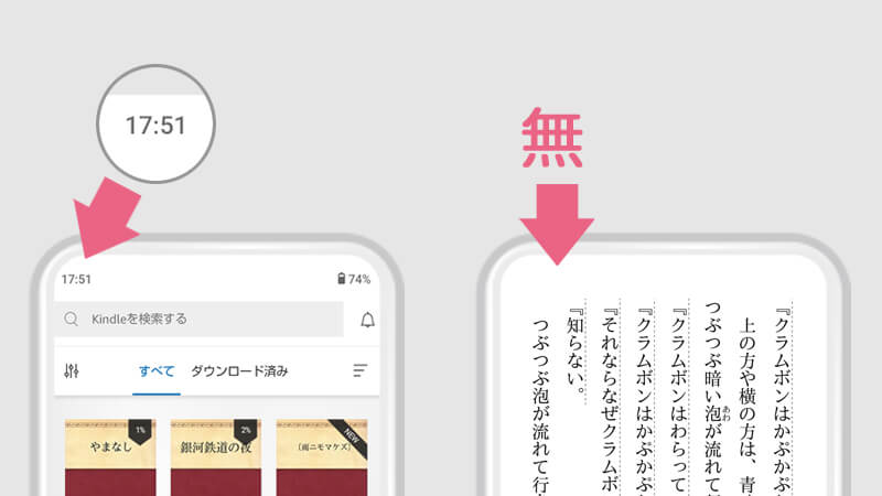 本を開くと時計が見られなくなる